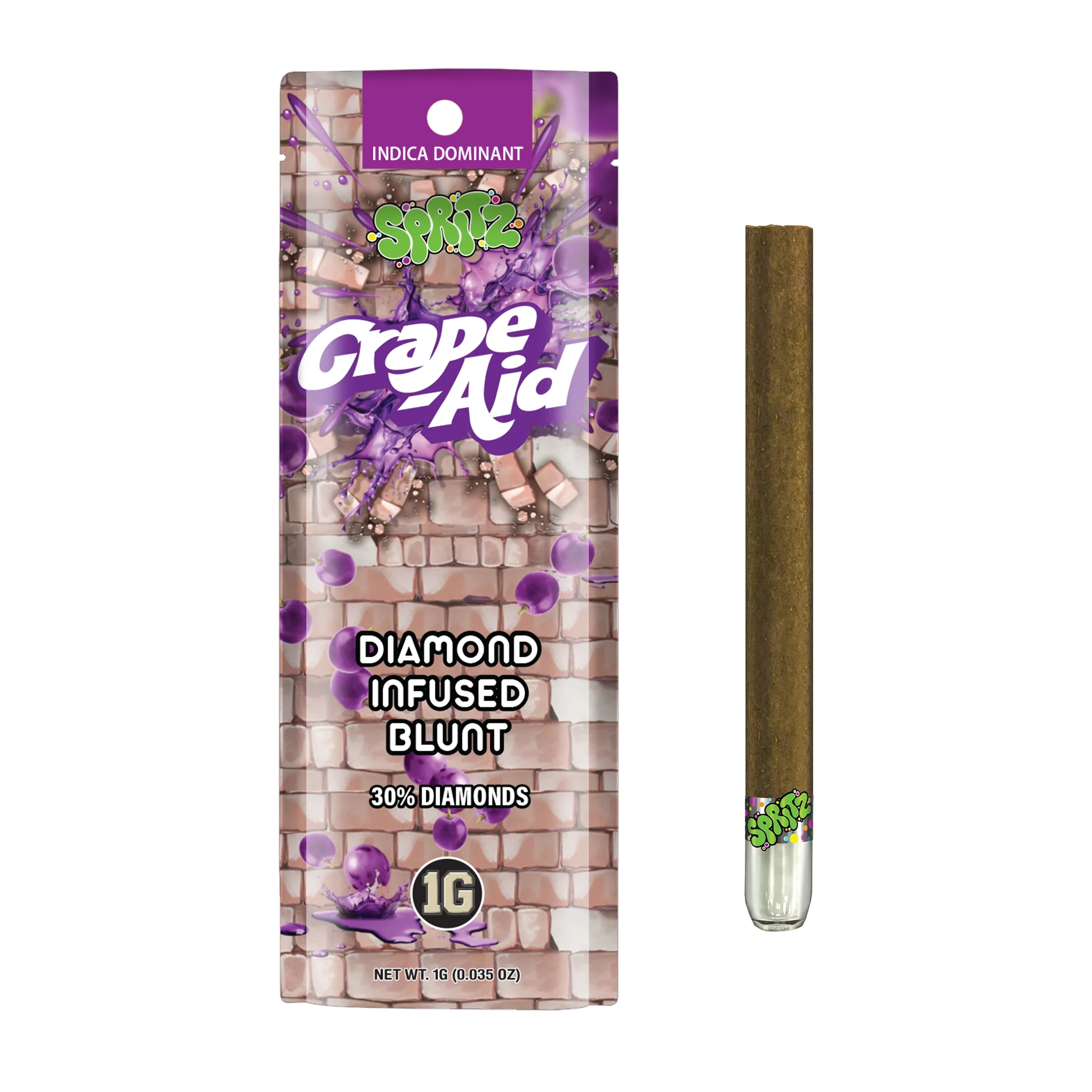 Spritz Grape-Aid Indica 1g Infused Blunt