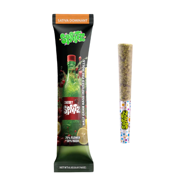 Spritz Cherry Spritz Sativa Infused 1pk Preroll