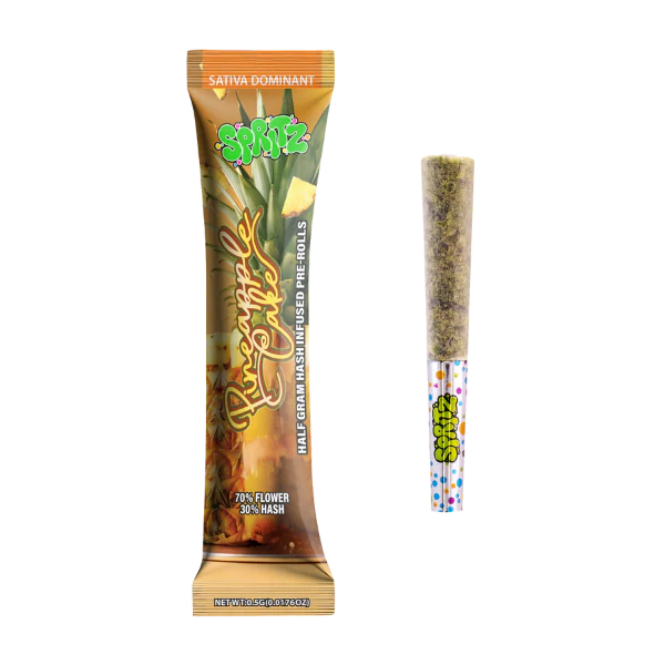 Spritz Pineapple Cake Sativa Infused 1pk Preroll