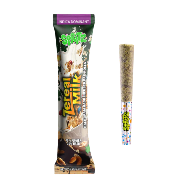 Spritz Zereal Milk Indica Infused 1pk Preroll