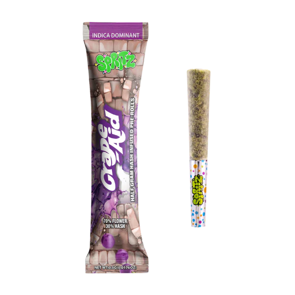 Spritz Grape-Aid Indica Infused 1pk Preroll
