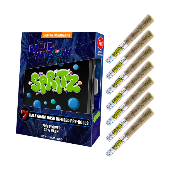 Spritz Blue Widow Sativa Infused 7pk Preroll